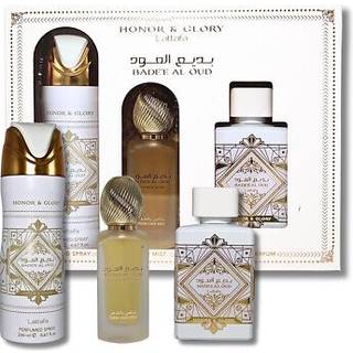 Lattafa Badee Al Oud Honor & Glory Gavesæt Unisex 3 stk. - 3 stk.