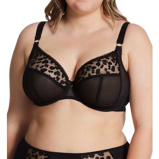 Elomi Namrah Underwire Bandless Plunge Bra - Black - N 70
