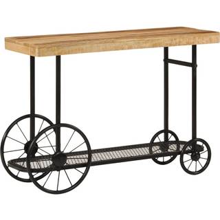 Konsolbord 112X36X76 Cm Massivt Mangotræ Og Jern
