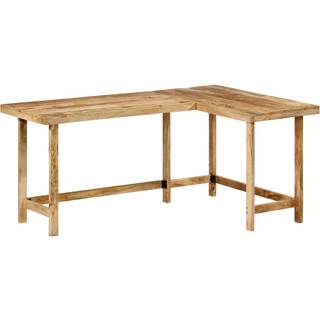 Skrivebord 165x110x75 Cm Massivt Mangotræ