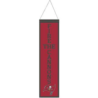 Tampa Bay Buccaneers Banner Wool 8x32 Heritage Slogan Design - Specialordre