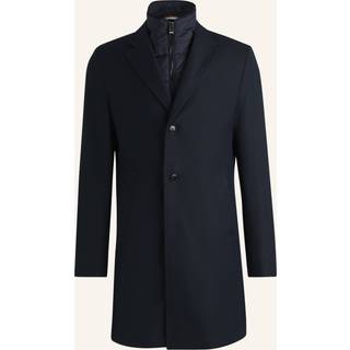 Frakke med slim fit og aftagelig lynlåshals