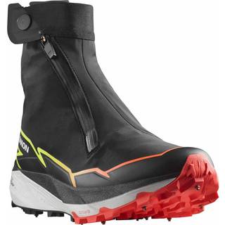 Salomon Unisex Winter Cross Spike Black/Fiery Coral/Safety Yellow, 44