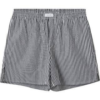 Rønne Essential Pajamas Shorts - Black/White Stripe - XL
