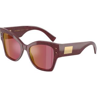 Dolce & Gabbana Kvinde DG4478 3442D0 Solbriller Acetat Flerfarve Violet Cat Eye Spejlet