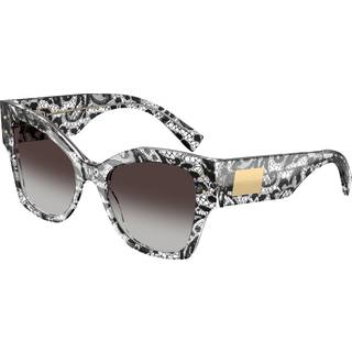 Dolce & Gabbana DG4478 32878G 53 Solbriller Kvinder Black - Shiny Black Lace - 53mm