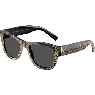 Dolce & Gabbana DG4338 316387 52 Solbriller Mænd Brun - Brown Leopard Print On Black - 52mm