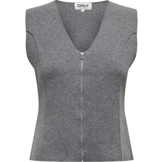 ONLY dame vest ONLTRINITYLIFE - Dark grey melange - XS