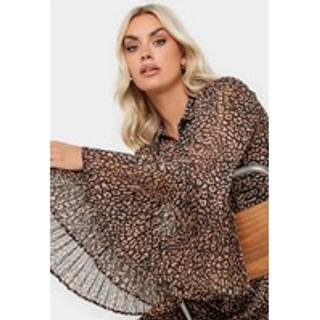 Yours Curve Yours Curve Black Pleated Back Shirt