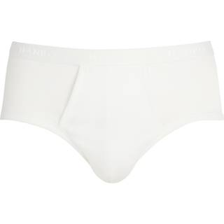 HANRO Herren Slip weiß Reine Baumwolle unifarben