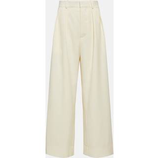 Wardrobe.NYC Low-rise wide-leg wool pants - white - L