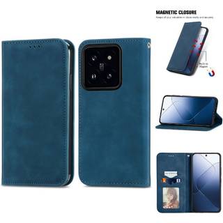Xiaomi 14T mobilcover læderlook med kortholder og magnetlukning