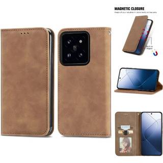 Xiaomi 14T Flipcover i læder med kortholder og magnetlås