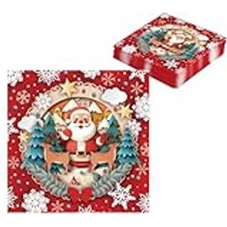 Juleservietter med Julemand