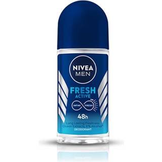 Nivea for Men Fresh Active 48 Hs Antiperspirant Deodorant Roll-on 50 Ml (1,7 Fl Oz) - (2-pak)