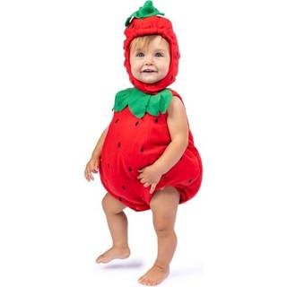 Ress-up-America Baby Strawberry Costume-Halloween Strawberry Romper til piger