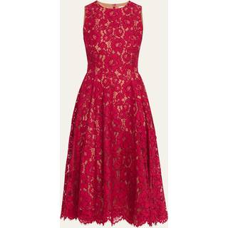 MK Cotton Blend Floral Lace Dance Dress - Pink - Michael Kors - EU38