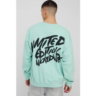 Mens Sage Oversized Washed Limited Edition Sweatshirt