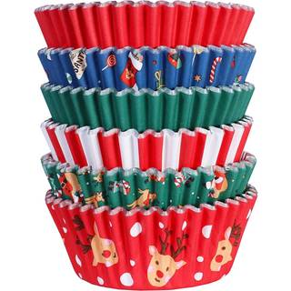 Christmas "Santa Mix" Muffinsforme, Metalfolie - 100 stk, PME