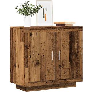 skænk 80x40x75 cm konstrueret træ gammelt trælook