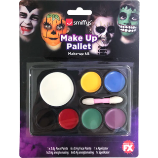 Halloween make-up sæt med 7 farver