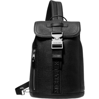 MK Hudson Leather Aviator Sling Pack - Black - Michael Kors - ONE SIZE
