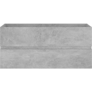 skab til håndvask 100x38,5x45 cm konstrueret træ betongrå