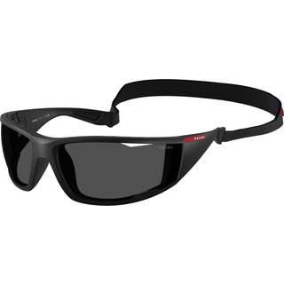 Prada Linea Rossa Mand Prada Linea Rossa PS A04S 1BO5S0 Solbriller Injiceret Sort Grå Firkantet Normal