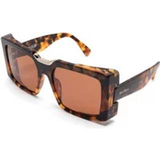 Max Mara Kvinde MM0124 SPARK6 56E Solbriller Acetat Havana Brun Firkantet Normal