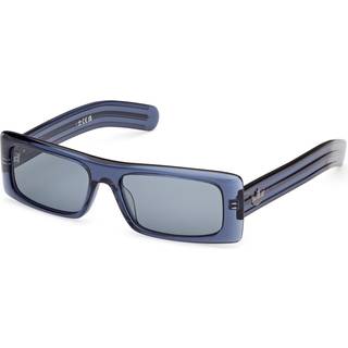 Adidas Unisex OR0124 92V Solbriller Acetat Blå Blå Firkantet Normal