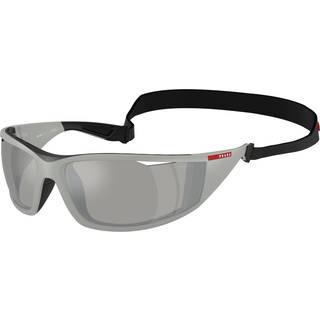 Prada Linea Rossa Mand PS A04S 13Z05A Solbriller Injiceret Grå Grå Firkantet Spejlet