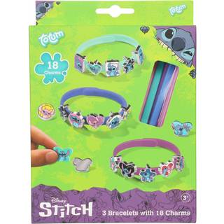 Disney Stitch Armbånd Hobbyset – lav 3 armbånd med 18 charms