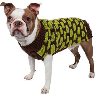 Pet Life Weaved Fashion Pet Sweater - Designer kraftig strikket hundesweater med skildpaddehals - Vinterhundetj designet til at holde varmen