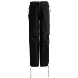 Jeans med baggy fit og sort denim uden stræk