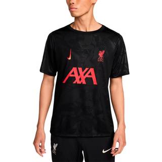 Liverpool FC Academy Pro Third Nike-opvarmningstrøje til fodbold til mænd - sort - M