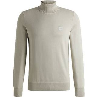 Sweater med rullekrave i bomuld og kashmir