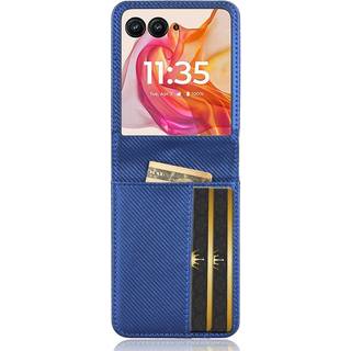 EIDERWOOD Motorola Razr 50 Ultra 5G Kunstlæder Cover m. Kortholde - Blå