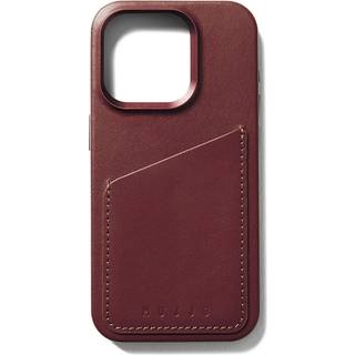 Mujjo iPhone 15 Pro Leather Wallet Cover - MagSafe Kompatibel - Brun