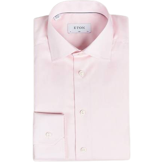 Eton Signature Twill slim skjorte - Lyserød - Str. 44/XL - Modish.dk