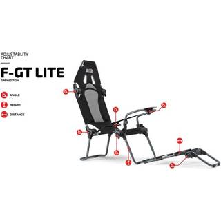 Next Level Racing F-GT Lite Formula and GT Foldable Simulator Cockpit- Grey - Miscellaneous
