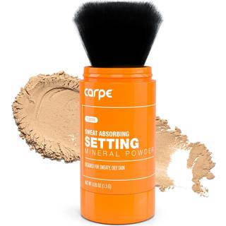 Carpe ~ Ny ~ svedabsorberende gennemskinneligt mineralpulver - rodfrit løs pulver makeup, der styrer olie & sved skinne - Makeupindstillingspulve