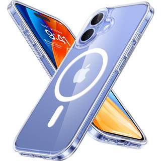 iPhone 16 Torras X-Shock MagSafe TPU Cover - Gennemsigtig