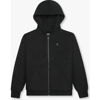 Organic Fullzip Hættetrøje, Black, M