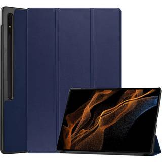 EIDERWOOD Samsung Galaxy Tab S10 Ultra Tri-Fold Læder Flip Cover m. Standerfunktion - Blå