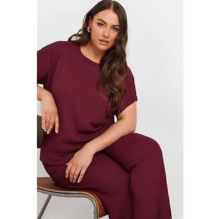 Yours Curve Yours Curve Red Limited Bubble Tex Top