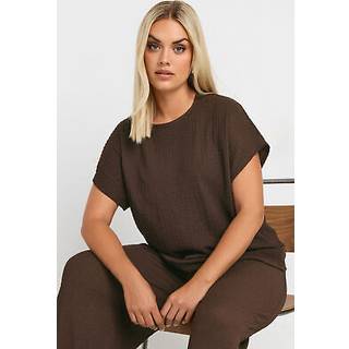 Yours Curve Yours Curve Brown Limited Bubble Tex Top
