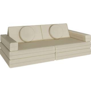 Børnesofa Lilly, 8-delt, med sovefunktion - 160 cm,beige