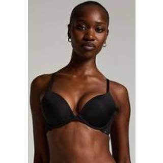 Hunkemöller Formstøbt push-up bøjle-bh Angie sort - 75D