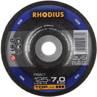 RHODIUS Skrubskive RS67 25 stk. Ø125 mm 7 x 22,2 mm (200141)