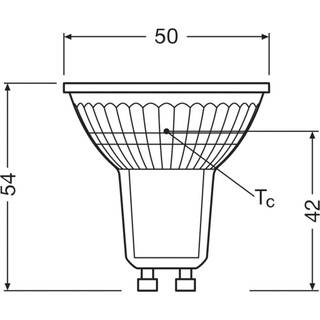 LEDVANCE LED PAR16 3,3W=65W 2700K 100° GU10 - Energiklasse A